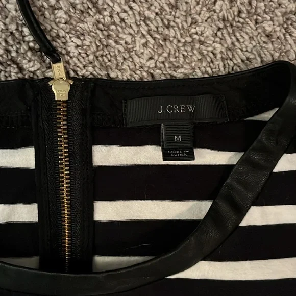 J.Crew Medium Black and White 3/4 sleeve - Picture 2 of 4